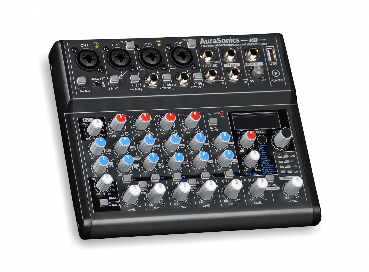 AuraSonics K8 компактный микшерный пульт в Биробиджан