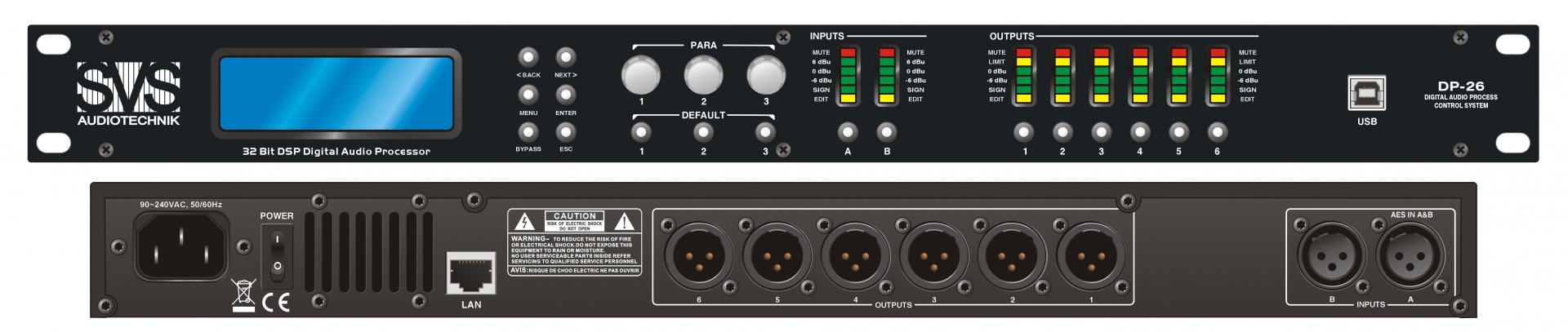 SVS Audiotechnik DP-26 Цифровой процессор: 2 входа 6 выходов в Биробиджан