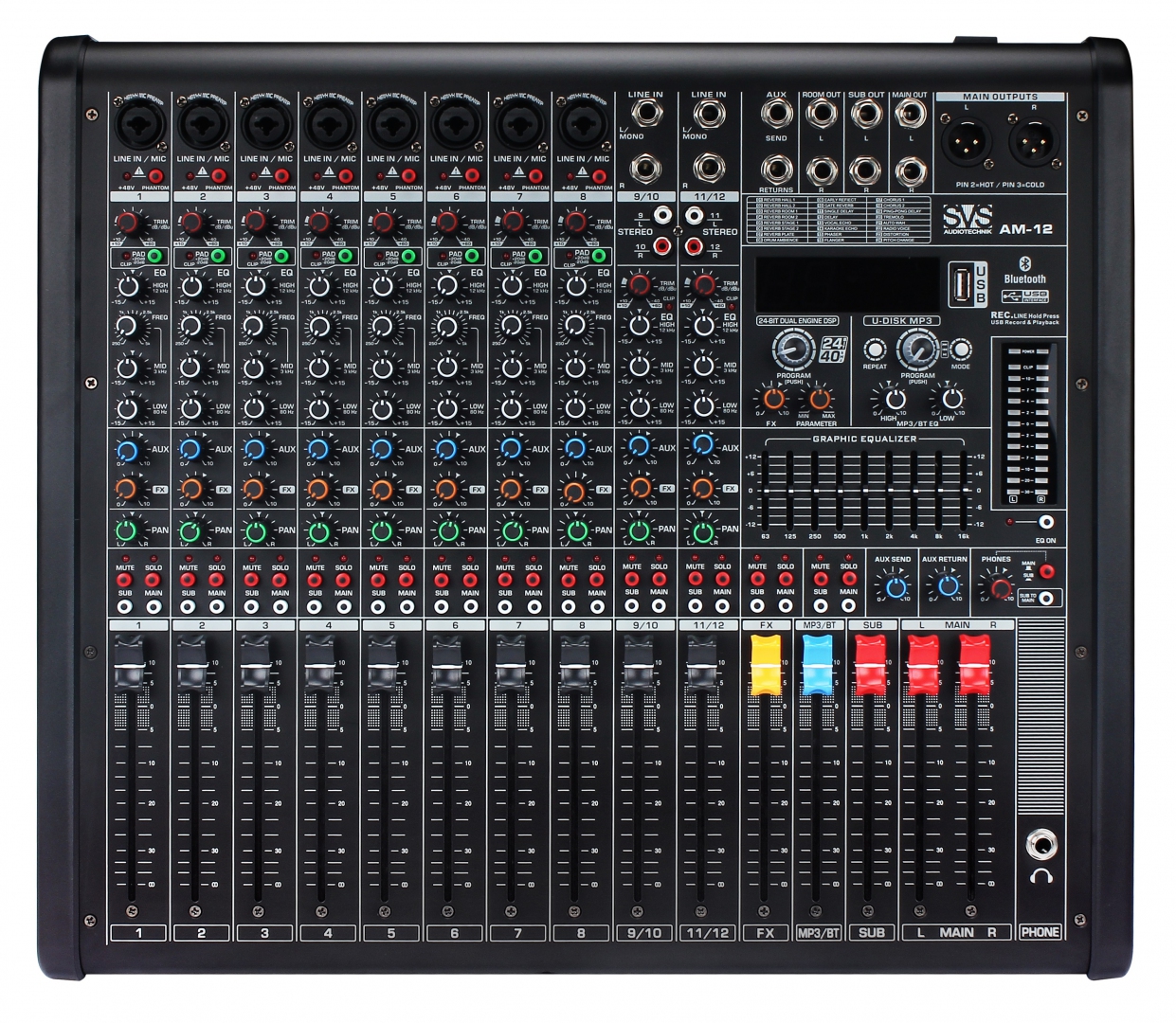 SVS Audiotechnik mixers AM-12 Микшерный пульт аналоговый, 12-канальный в Биробиджан