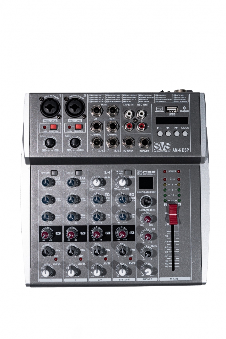 SVS Audiotechnik mixers AM-6 DSP Микшерный пульт аналоговый, 6-канальный SVS Audiotechnik mixers в Биробиджан