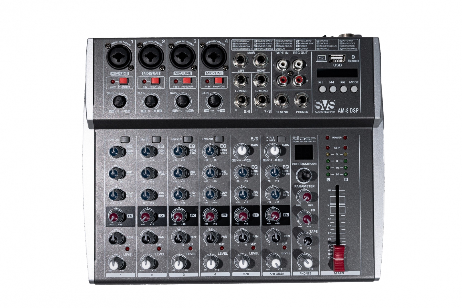 SVS Audiotechnik mixers AM-8 DSP Микшерный пульт аналоговый, 8-канальный в Биробиджан